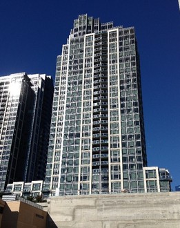 View of Towers from Street Level